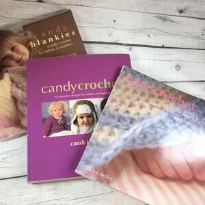3 Baby Project Crochet Books Candy Blankies, Candy Crochet, Cute Crochet for Tot